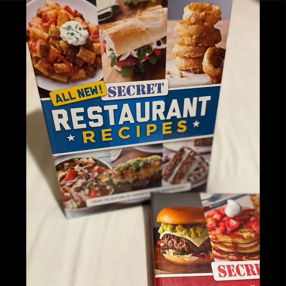NEW Set of Two SECRET Restaurant Recipies Cookbooks